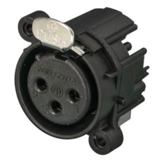 Contrik NC3FAHL1 - 3 pole female XLR receptacle