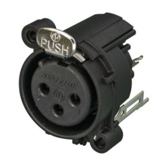 Contrik NC3FAV2 - 3 pole female XLR receptacle