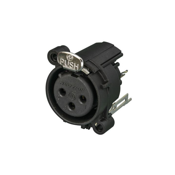 Contrik NC3FAV2 - 3 pole female XLR receptacle
