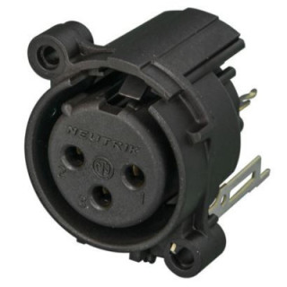 Contrik NC3FAV2-0 - 3 pole female XLR receptacle