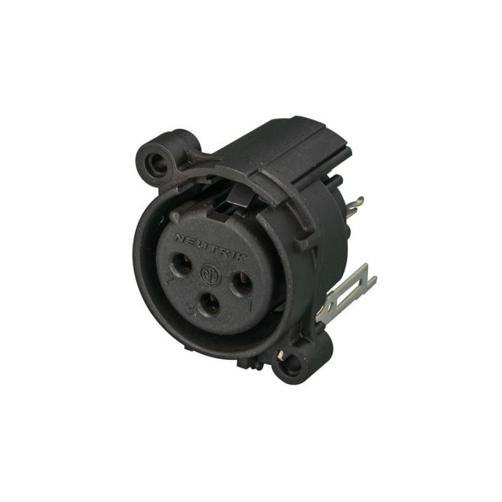 Contrik NC3FAV2-0 - 3 pole female XLR receptacle