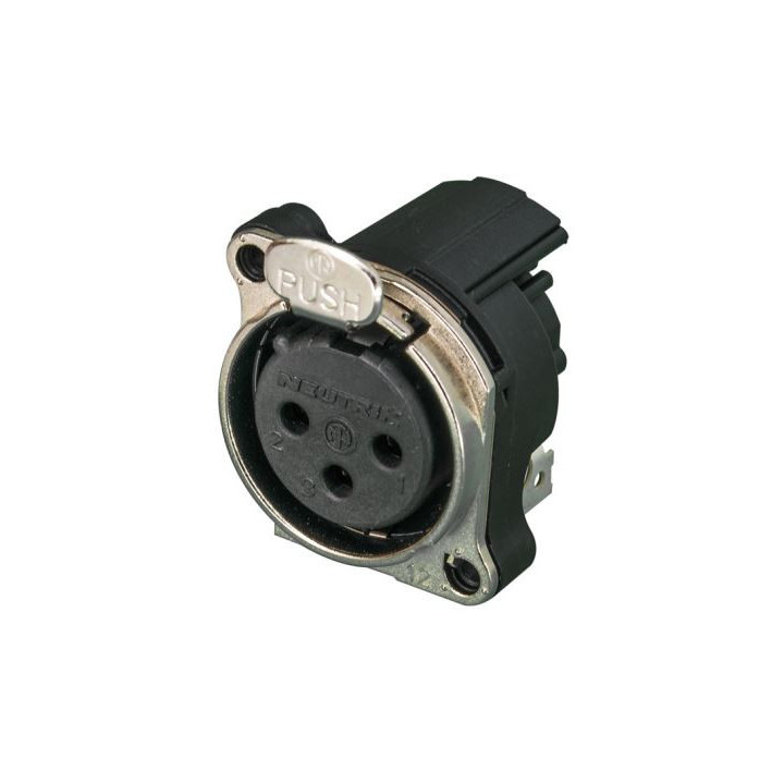 Contrik NC3FBH1-E - 3 pole female XLR receptacle