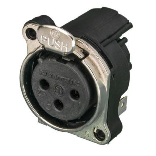 Contrik NC3FBH2 - 3 pole female XLR receptacle