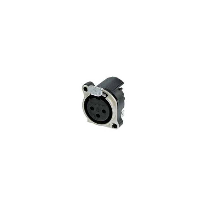 Contrik NC3FBH2-0 - 3 pole female XLR receptacle