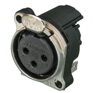 Contrik NC3FBH2-E - 3 pole female XLR receptacle