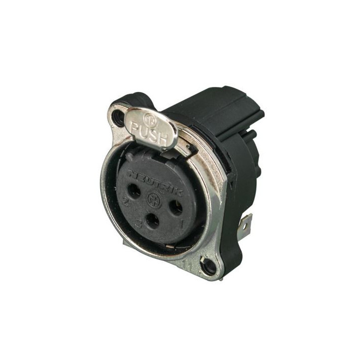 Contrik NC3FBH2-E - 3 pole female XLR receptacle