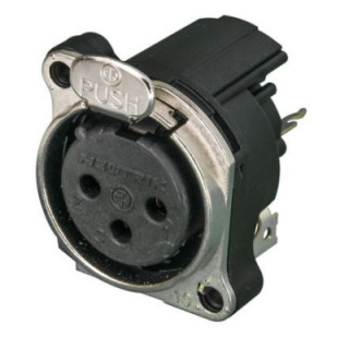 Contrik NC3FBV1 - 3 pole female XLR receptacle