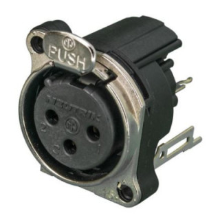 Contrik NC3FBV2 - 3 pole female XLR receptacle