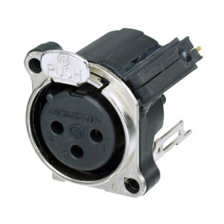 Contrik NC3FBV2-SW - 3 pole female XLR receptacle