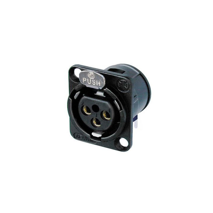 Contrik NC3FD-H-B - 3 pole female receptacle