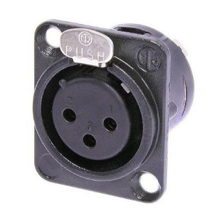 Contrik NC3FD-L-BAG-1 - 3 pole female receptacle