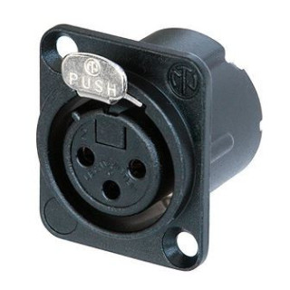 Contrik NC3FD-LX-B - 3 pole female receptacle