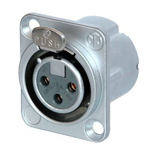 Contrik NC3FD-LX-HE - 3 pole female receptacle
