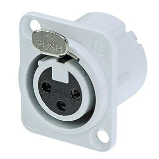 Contrik NC3FD-LX-WT - 3 pole female receptacle