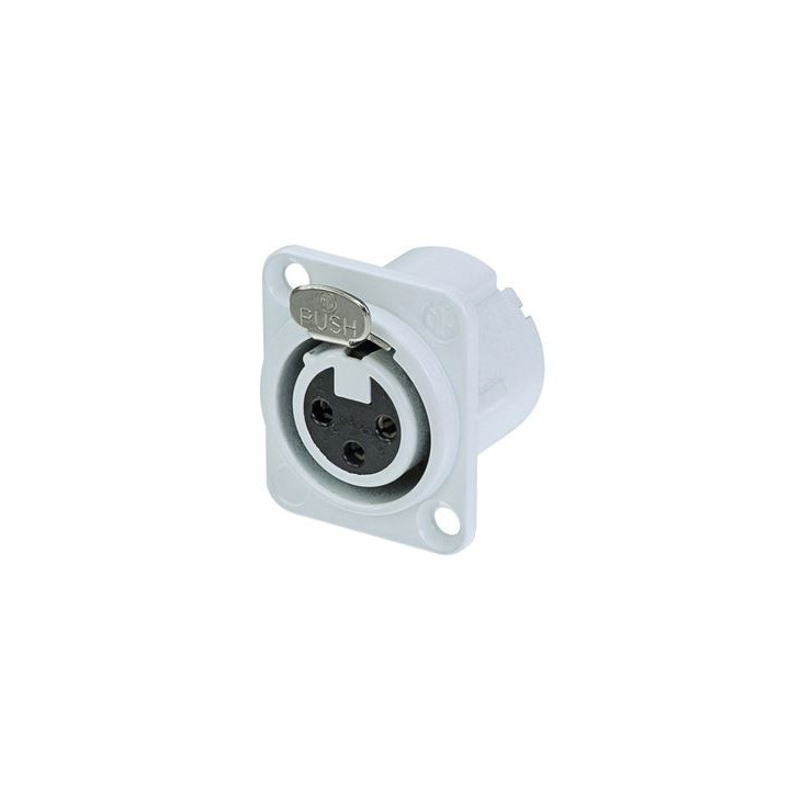 Contrik NC3FD-LX-WT - 3 pole female receptacle