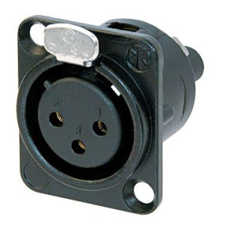 Contrik NC3FD-S-1-B - 3 pole female receptacle