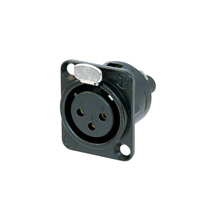 Contrik NC3FD-S-1-B - 3 pole female receptacle