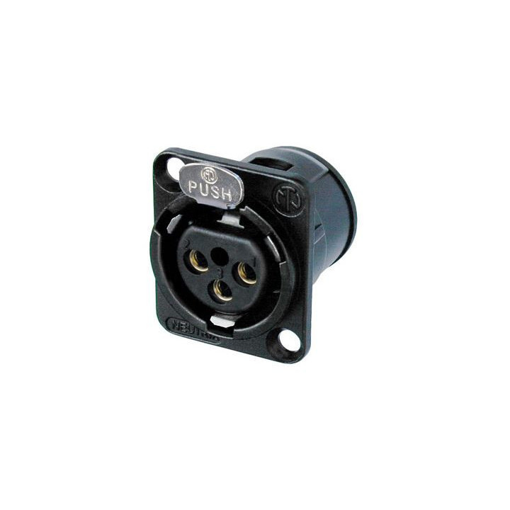 Contrik NC3FD-V-B - 3 pole female receptacle