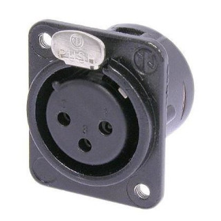 Contrik NC3FDM3LBAG-1 - 3 pole female receptacle