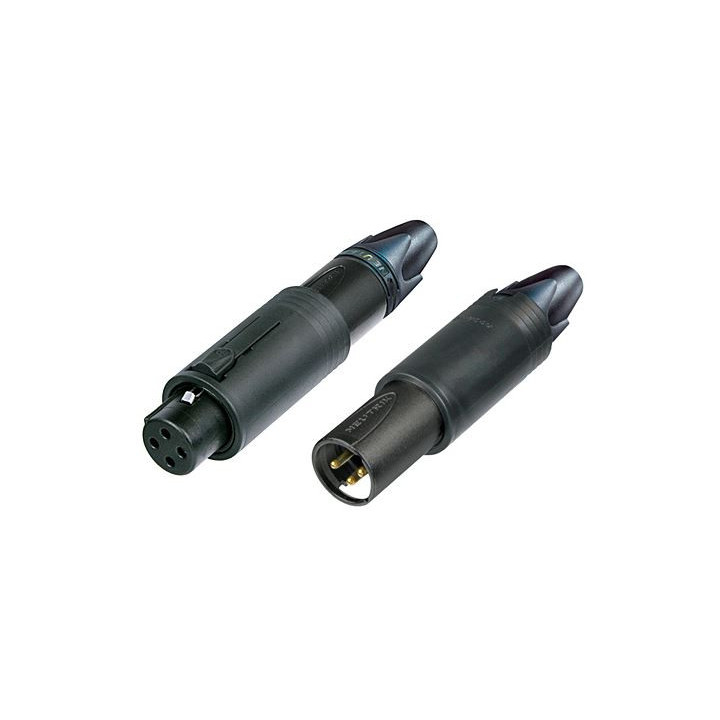 Contrik NC3FM-C-B - 3 pole unisex XLR cable connector, black