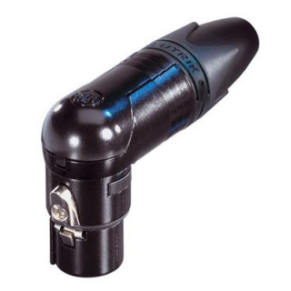 Contrik NC3FRX-BAG - 3 pole right angle female cable connector