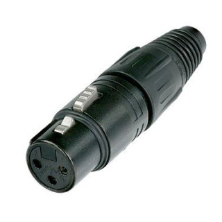 Contrik NC3FX-B - 3 pole female cable connector