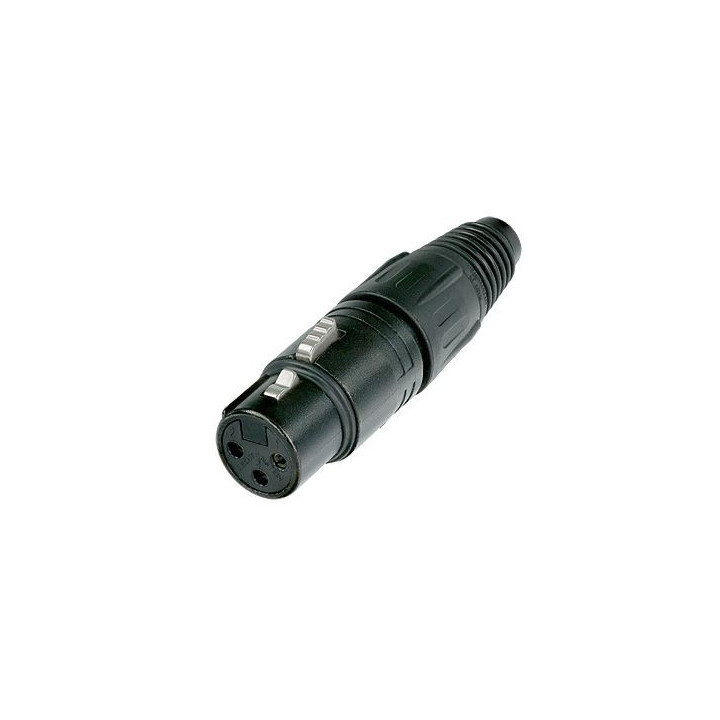 Contrik NC3FX-B - 3 pole female cable connector