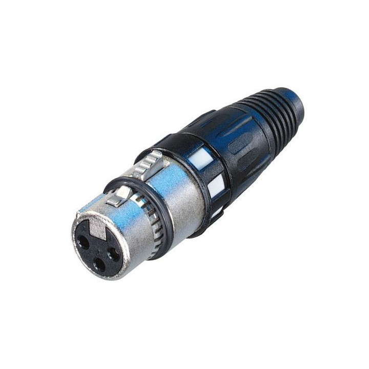 Contrik NC3FXCC - 3 pole female cable connector