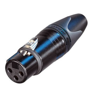 Contrik NC3FXX-B - 3 pole female cable connector