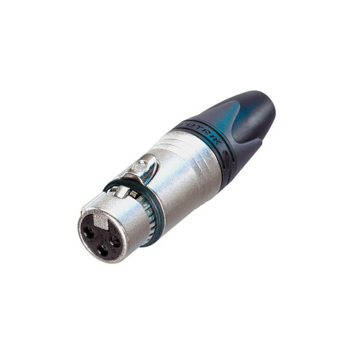 Contrik NC3FXX-EMC - 3 pole female EMC-XLR cable connector