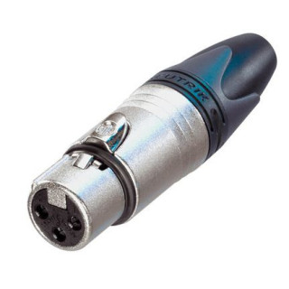 Contrik NC3FXX-HA - 3 pole female cable connector