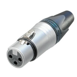 Contrik NC3FXX-HE - 3 pole female cable connector