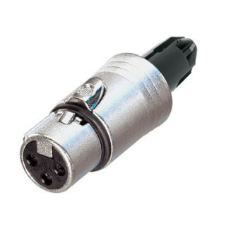Contrik NC3FXX-WOB - 3 pole female cable connector