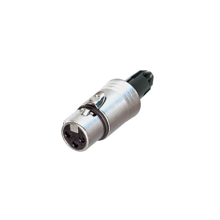 Contrik NC3FXX-WOB - 3 pole female cable connector