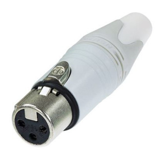 Contrik NC3FXX-WT - 3 pole female cable connector