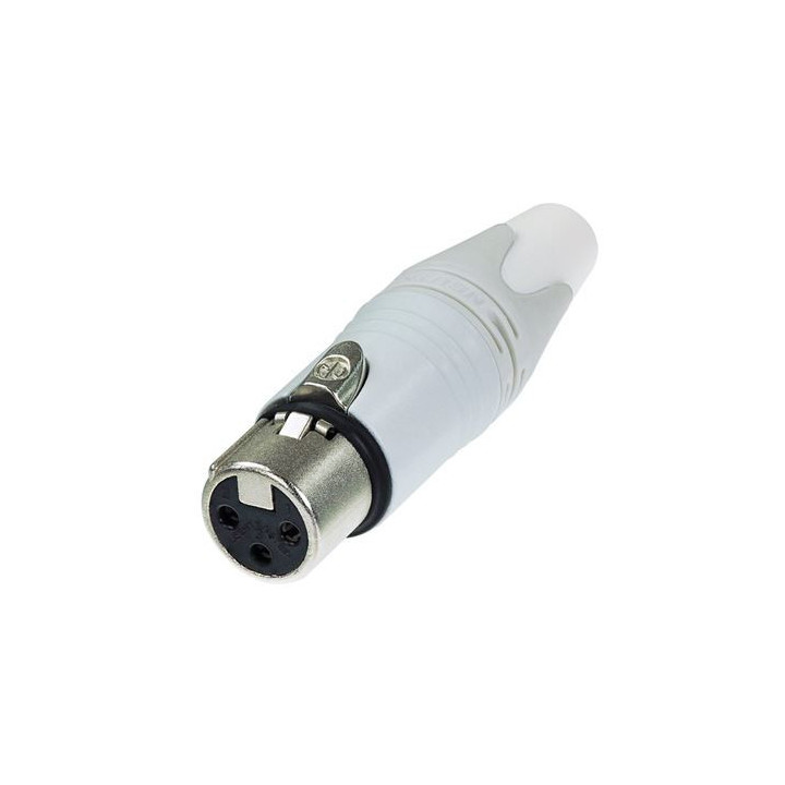 Contrik NC3FXX-WT - 3 pole female cable connector