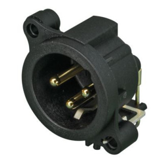 Contrik NC3MAAH - 3 pole male XLR receptacle