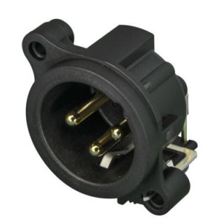 Contrik NC3MAH - 3 pole male XLR receptacle