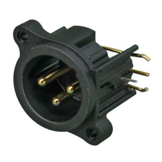 Contrik NC3MAHR - 3 pole male XLR receptacle