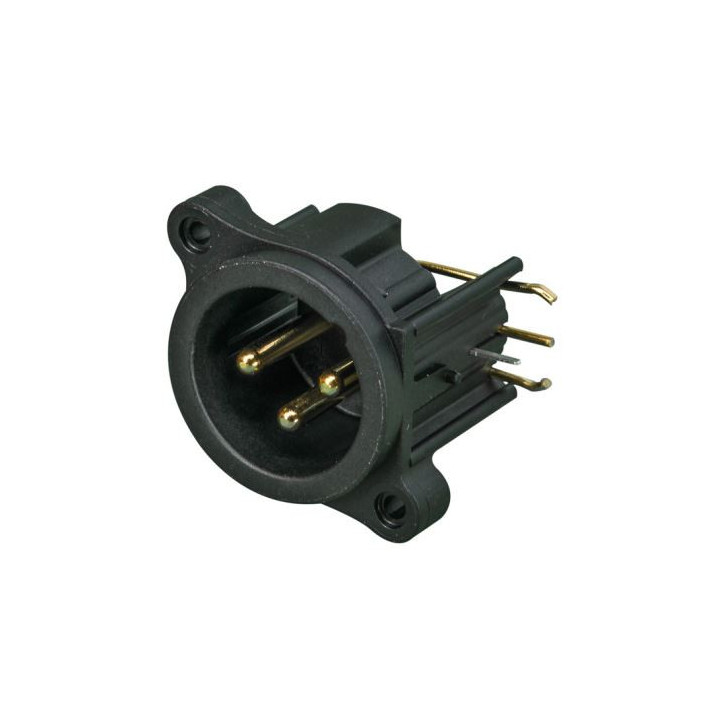 Contrik NC3MAHR - 3 pole male XLR receptacle