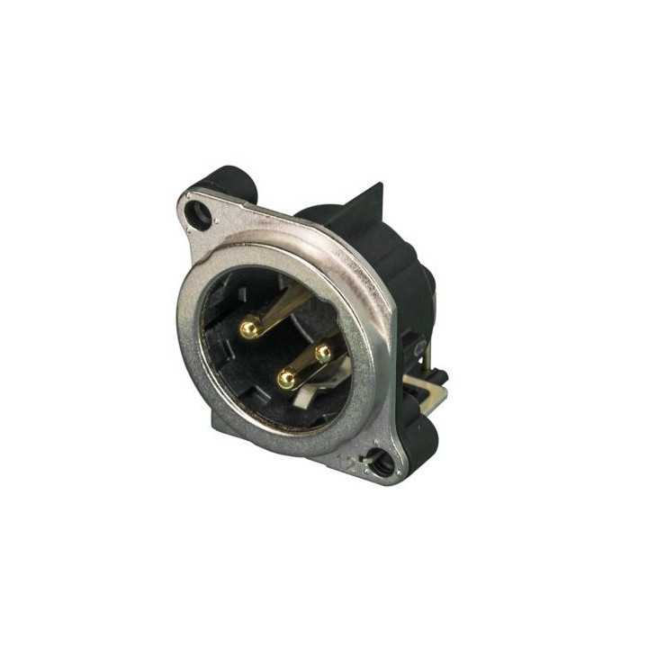 Contrik NC3MBH - 3 pole male XLR receptacle