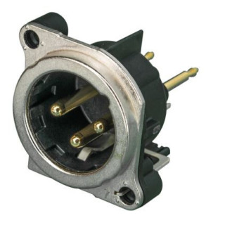 Contrik NC3MBV - 3 pole male XLR receptacle