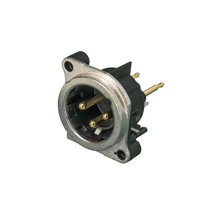 Contrik NC3MBV-0 - 3 pole male XLR receptacle