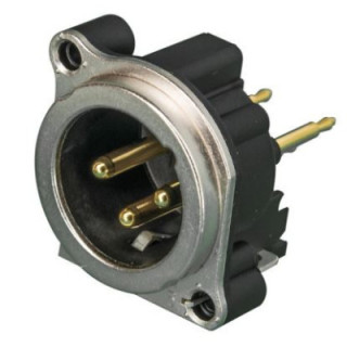 Contrik NC3MBV-1 - 3 pole male XLR receptacle