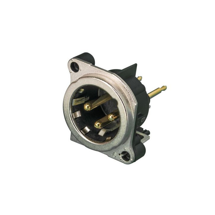 Contrik NC3MBV-E - 3 pole male XLR receptacle