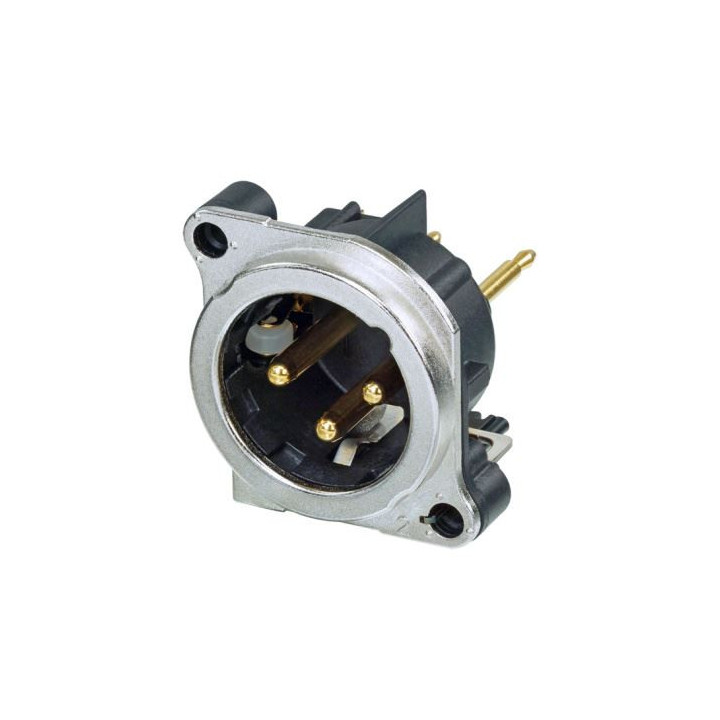 Contrik NC3MBV-SW - 3 pole male XLR receptacle
