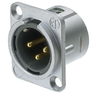 Contrik NC3MD-L-1-HE - 3 pole male receptacle