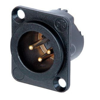 Contrik NC3MD-LX-B - 3 pole male receptacle