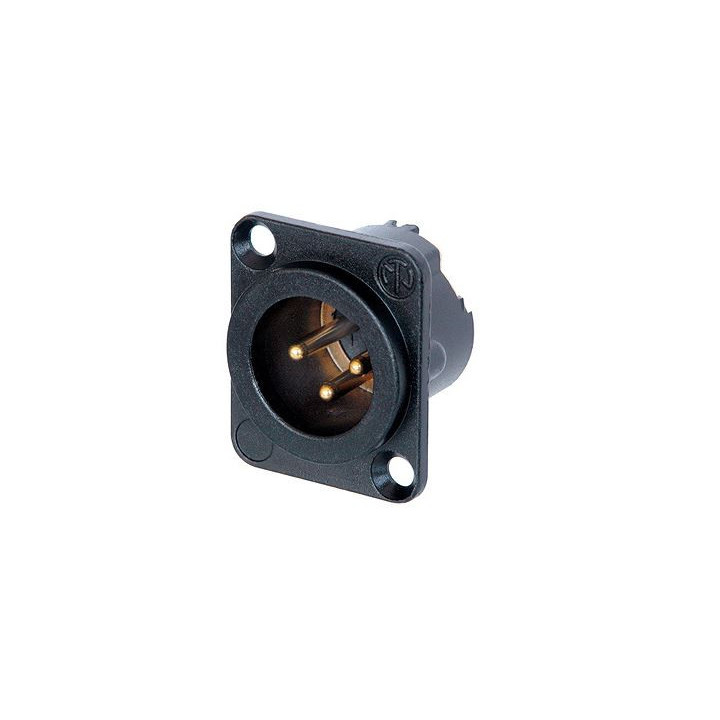 Contrik NC3MD-LX-B - 3 pole male receptacle