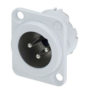 Contrik NC3MD-LX-WT - 3 pole male receptacle